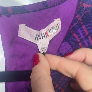 SOLD Rahi long check dress size L